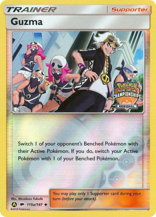 Burning Shadows Guzma [Regional-Championships] Pokémon card